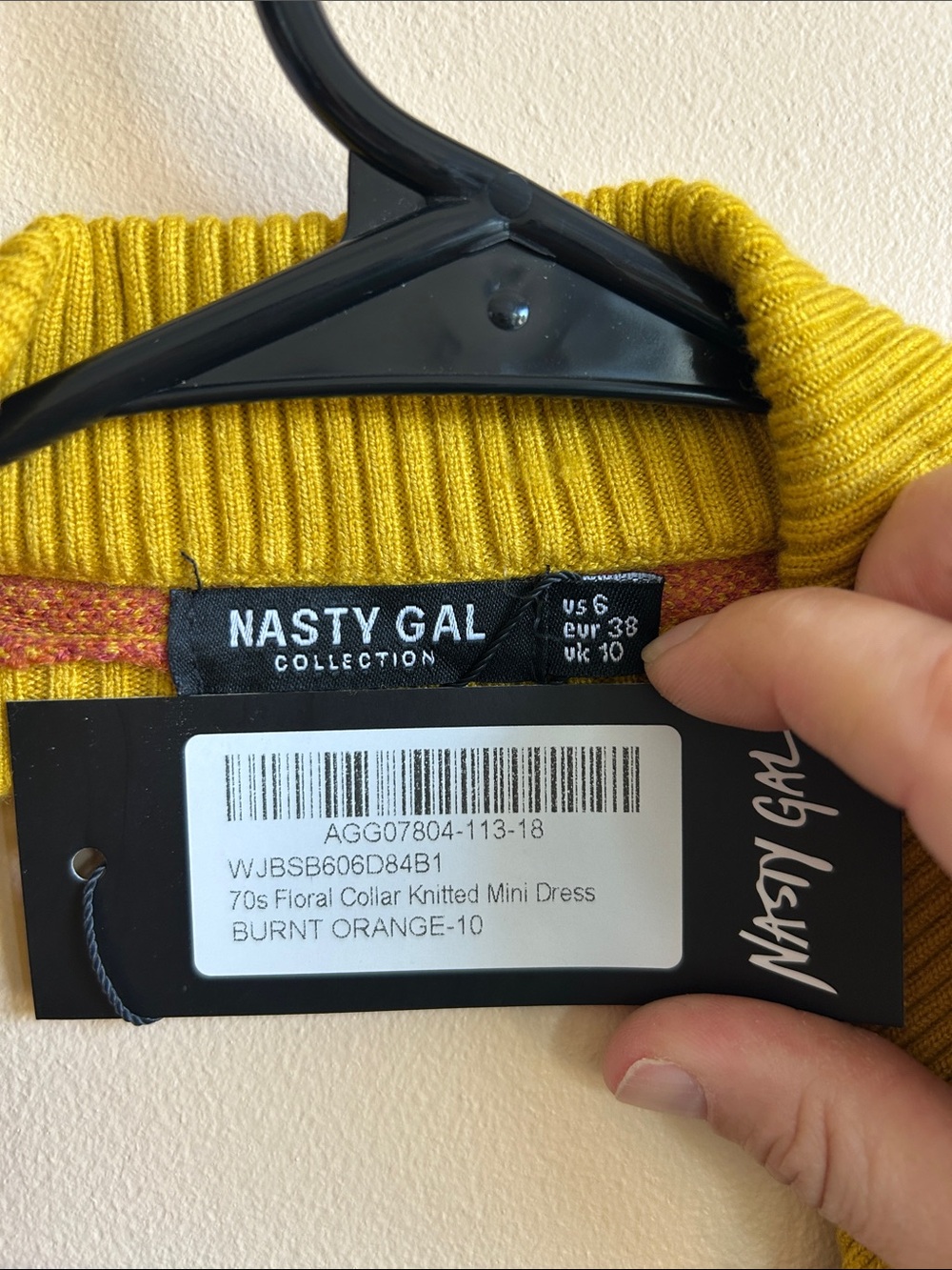 Nasty Gal Pink and Yellow Floral Halter Knit Dress - Picture 2 of 6
